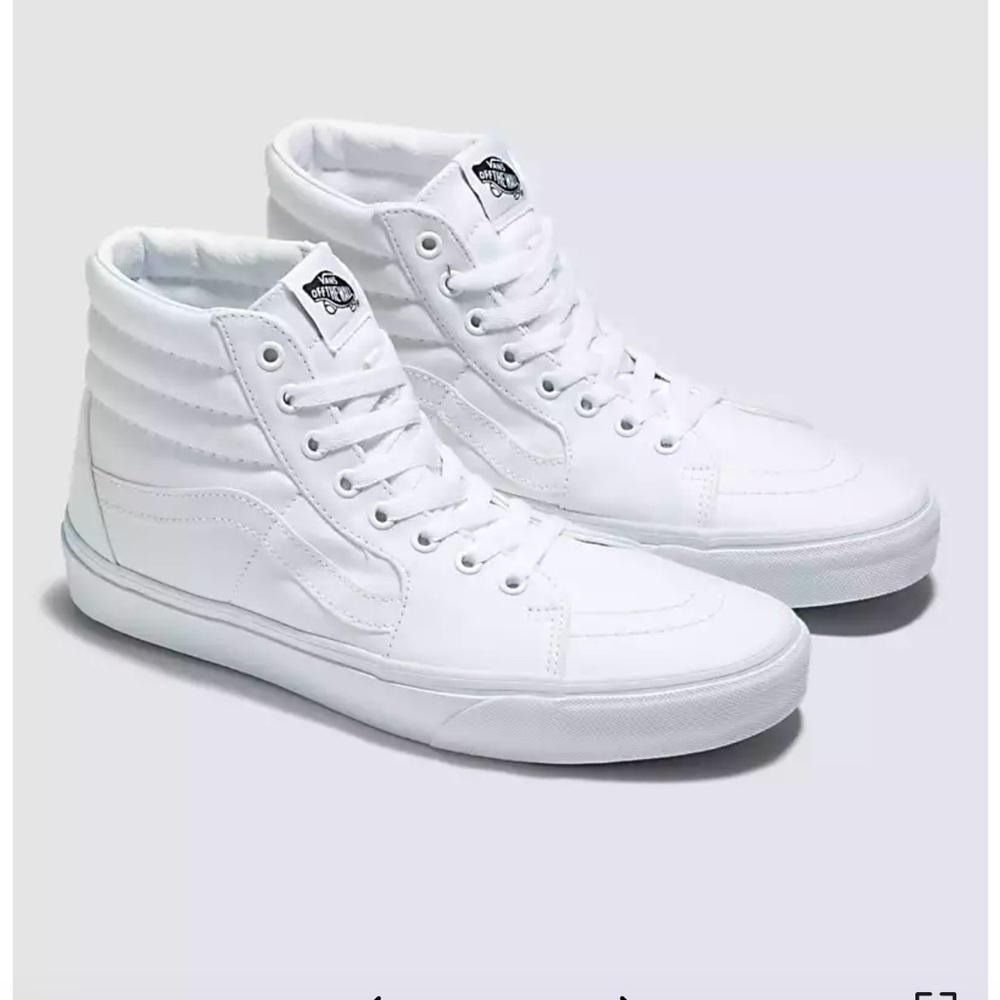 White high top vans women’s 7.5